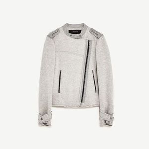 plush jacket zara